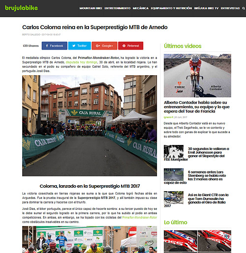 III XCO Internacional Ciudad de Arnedo en Brújula Bike