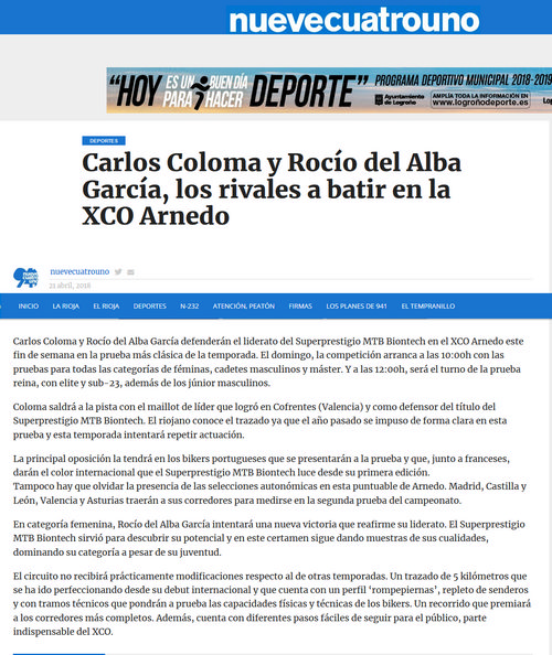 IV XCO Internacional Ciudad de Arnedo en Nueve Cuatro Uno (2) IV XCO Internacional Ciudad de Arnedo en Nueve Cuatro Uno (2)