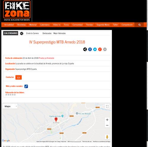 IV XCO Internacional Ciudad de Arnedo en Bikezona IV XCO Internacional Ciudad de Arnedo en Bikezona