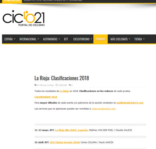 IV XCO Internacional Ciudad de Arnedo en Ciclo21 IV XCO Internacional Ciudad de Arnedo en Ciclo21