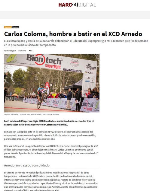 IV XCO Internacional Ciudad de Arnedo en Haro Digital IV XCO Internacional Ciudad de Arnedo en Haro Digital