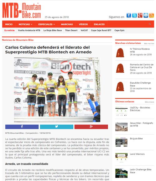 IV XCO Internacional Ciudad de Arnedo en MTB Mountainbike IV XCO Internacional Ciudad de Arnedo en MTB Mountainbike