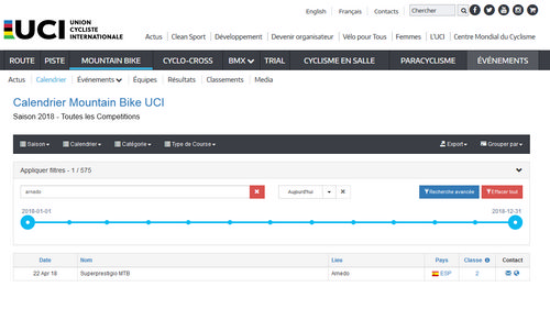 IV XCO Internacional Ciudad de Arnedo en UCI Unión Ciclista Internacional IV XCO Internacional Ciudad de Arnedo en UCI Unión Ciclista Internacional