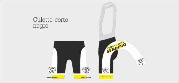 Equipación Retro 2014 de la Peña Ciclista Sendero Equipación Retro 2014 de la Peña Ciclista Sendero