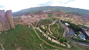 Recorrido XCO Arnedo vista aérea desde el Castillo