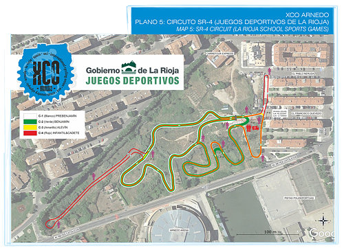 Plano 5 Acceso circuito SR-4 Juegos deportivos de La Rioja 2020