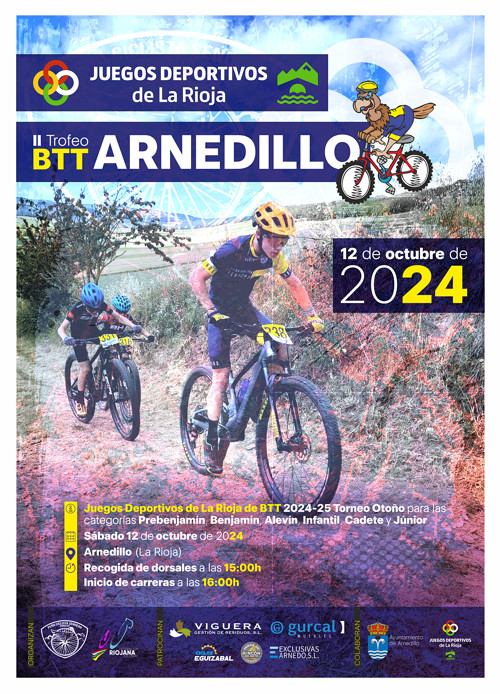 La Peña Ciclista Sendero organiza el 12 de octubre en Arnedillo la carrera inaugural del Torneo de Otoño de los JJDD de La Rioja de BTT 2024