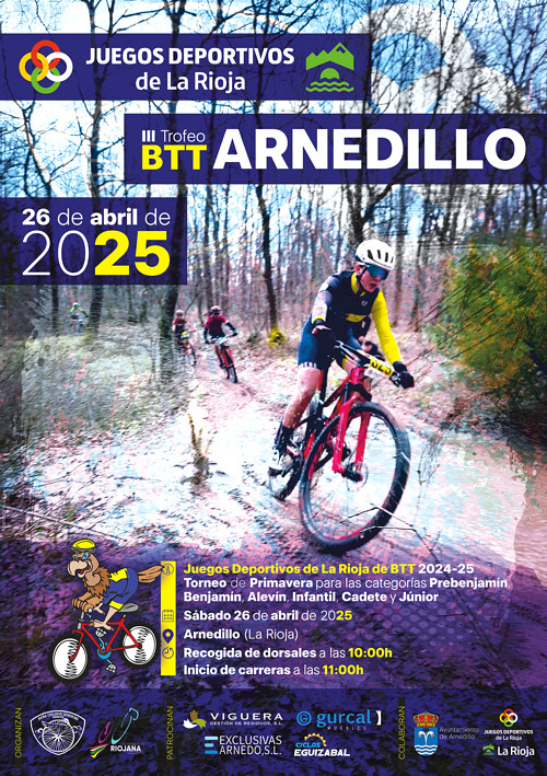 La Peña Ciclista Sendero organiza el 26 de abril el III Torneo de los JJDD de La Rioja 2025 en Arnedillo La Peña Ciclista Sendero organiza el 26 de abril el III Torneo de los JJDD de La Rioja 2025 en Arnedillo
