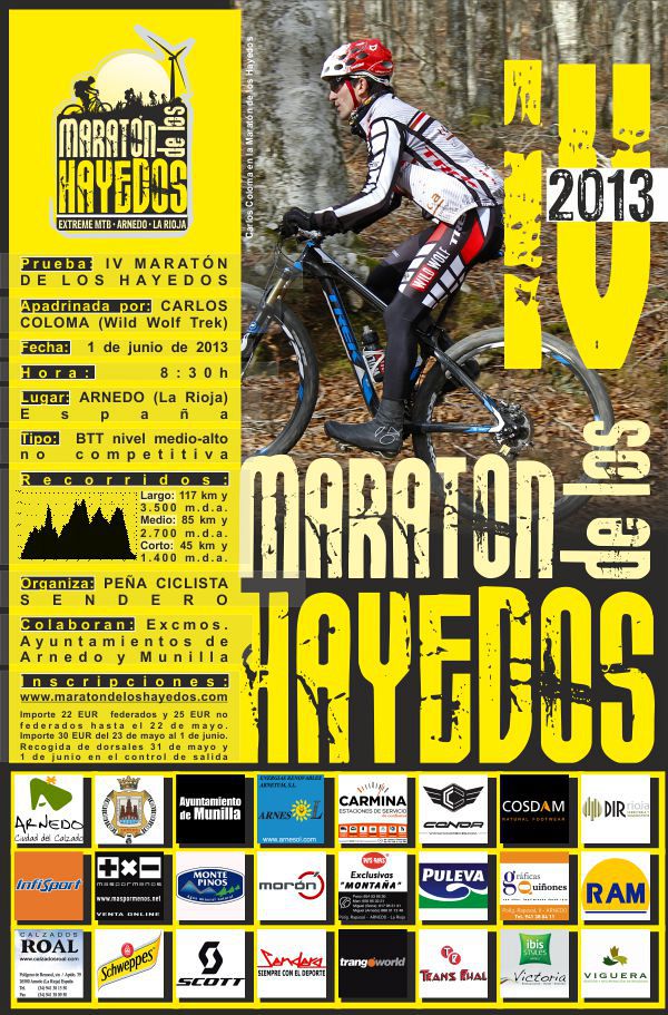 Cartel Maratón de los Hayedos 2013