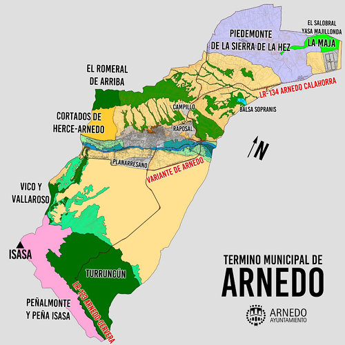 Plano del municipio de Arnedo