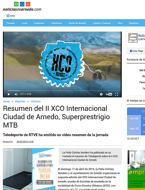 II XCO Internacional Ciudad de Arnedo en Noticias de Arnedo