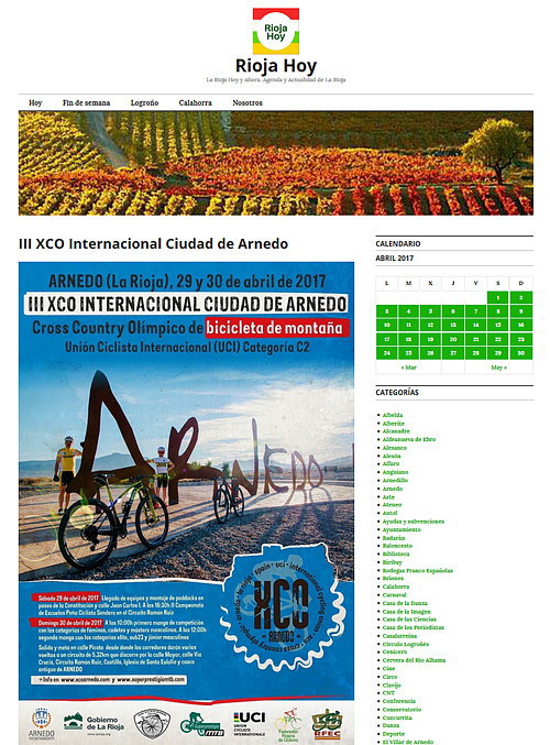 III XCO Internacional Ciudad de Arnedo en Rioja Hoy