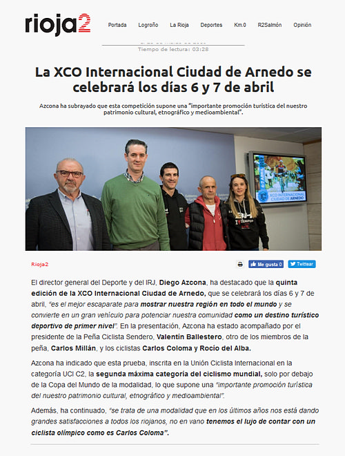 V XCO Internacional Ciudad de Arnedo en Rioja2 V XCO Internacional Ciudad de Arnedo en Rioja2